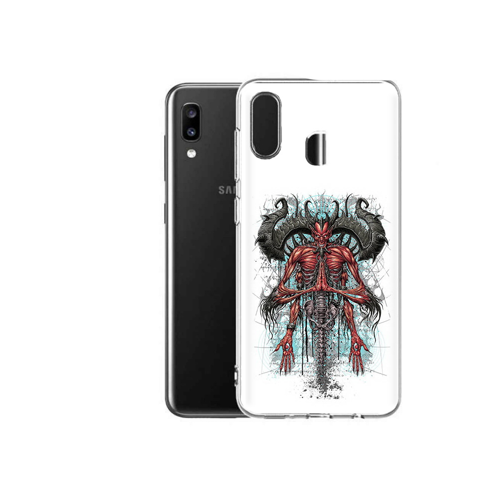 

Чехол MyPads Tocco для Samsung Galaxy A20 дьявол, Прозрачный, Tocco