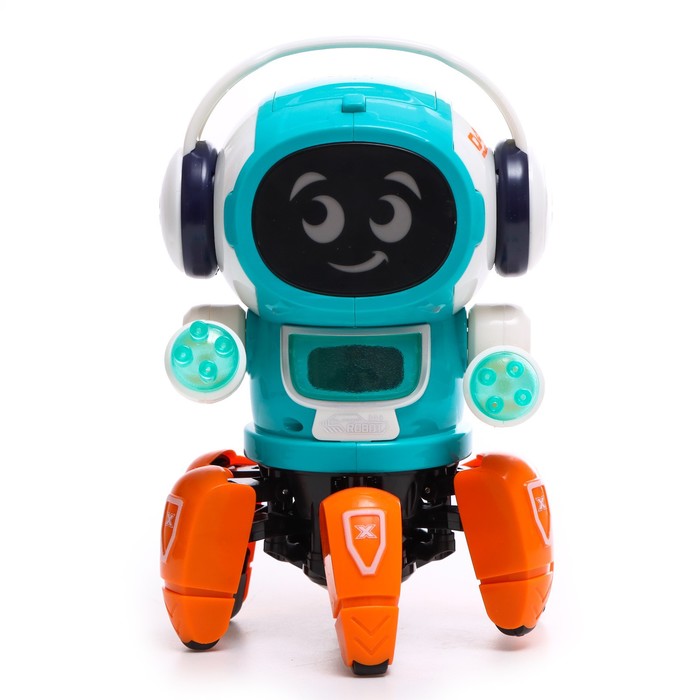 Робот IQ BOT музыкальный Смарти, звук, свет, ходит, цвет зелёный SL-05926B