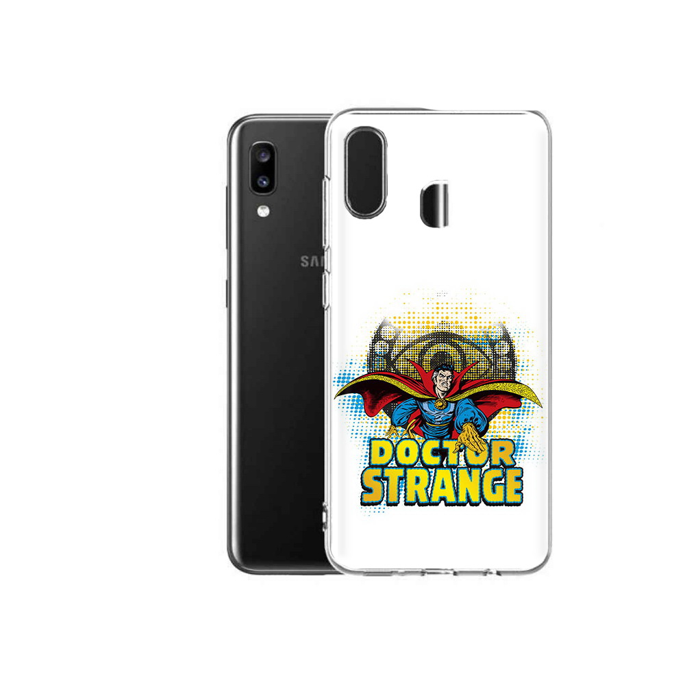 

Чехол MyPads Tocco для Samsung Galaxy A20 доктор стренж рисунок, Прозрачный, Tocco