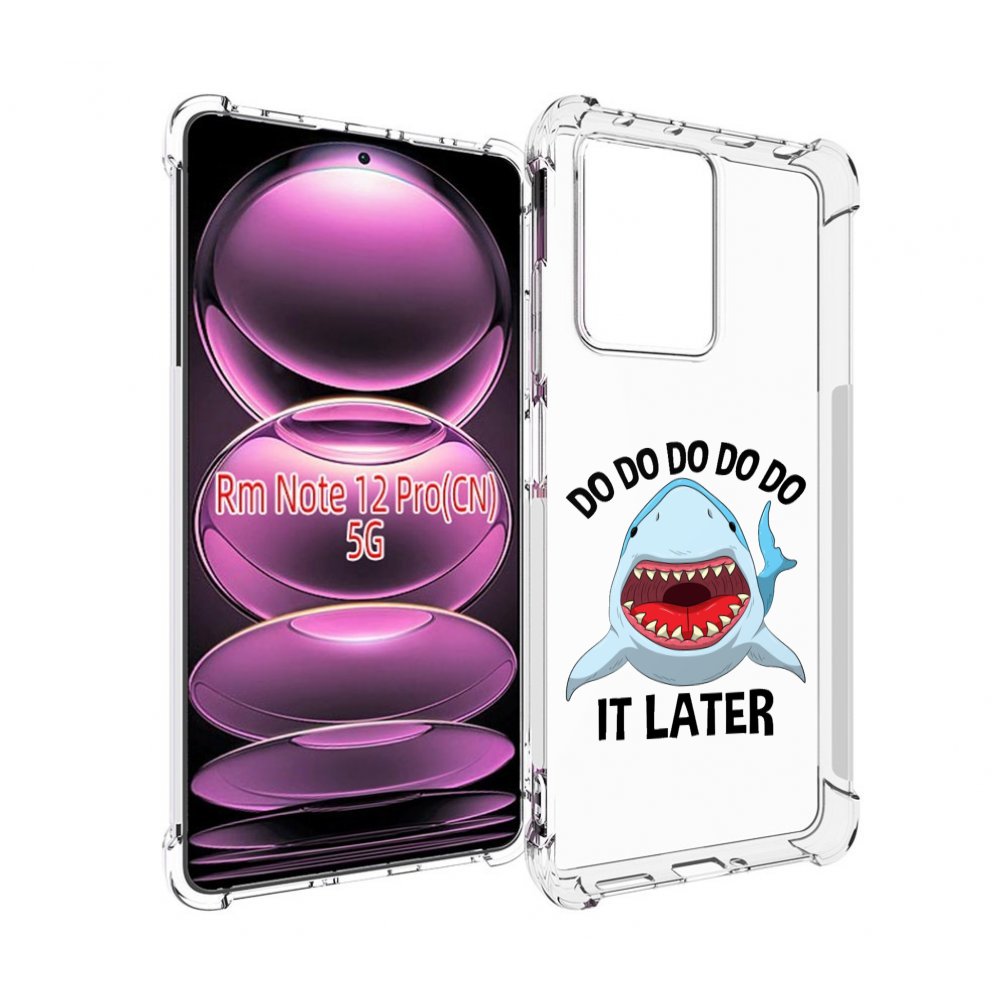 

Чехол MyPads Акула для Xiaomi Redmi Note 12 Pro, Прозрачный, Tocco