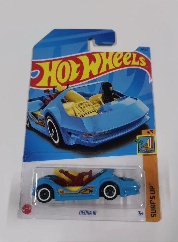 Машинка Hot Wheels базовой коллекции DEORA ||| голубая 5785/HKJ34 голубая машинка
