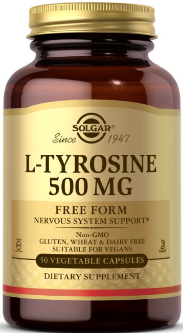 

Добавка Solgar L-Tyrosine 500 mg Vegetable, 50 капсул