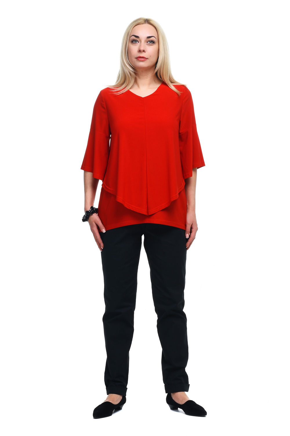 

Блуза женская OLSI 1810032 красная 50 RU, 1810032