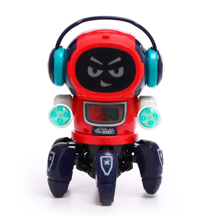 фото Робот iq bot музыкальный смарти, звук, свет, ходит, цвет красный sl-05926a