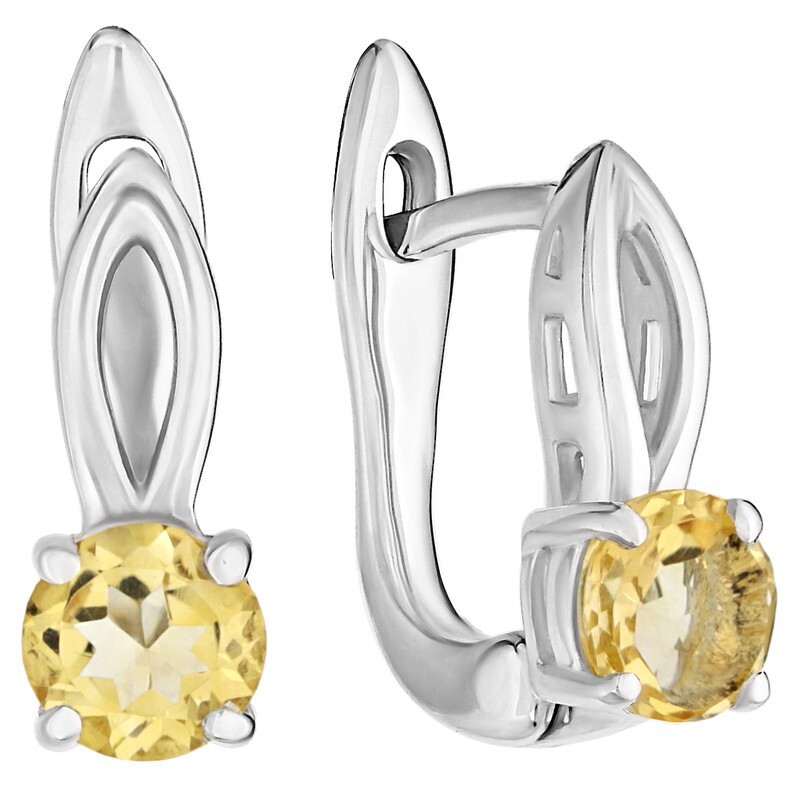 

Серьги из серебра с цитрином LAZURIT-ONLINE 7718PD, 7718PD