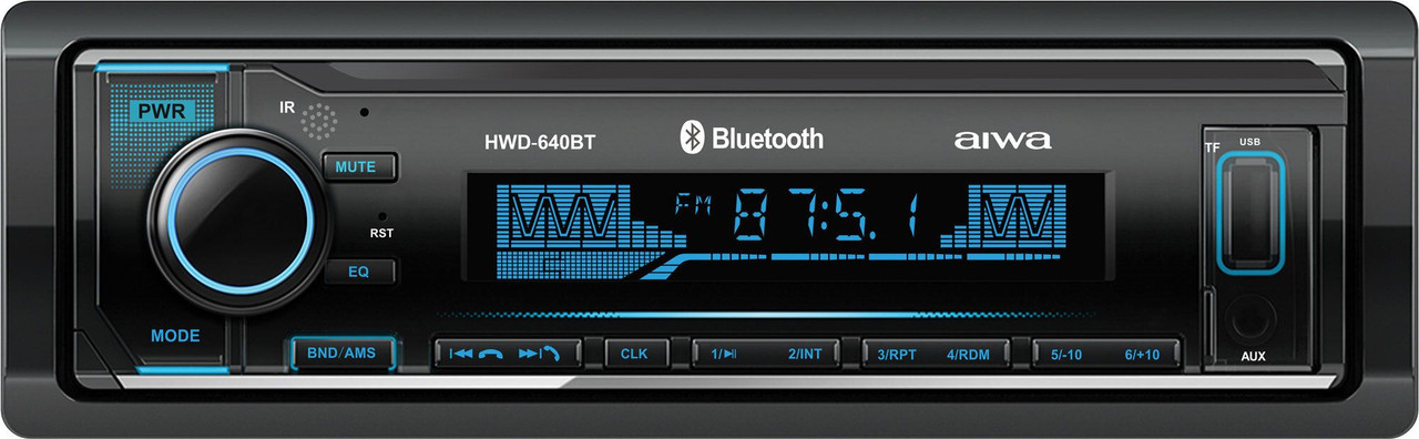 Автомагнитола MP3/FM автомагнитола AIWA c USB и Bluetooth, пульт управления в комплекте