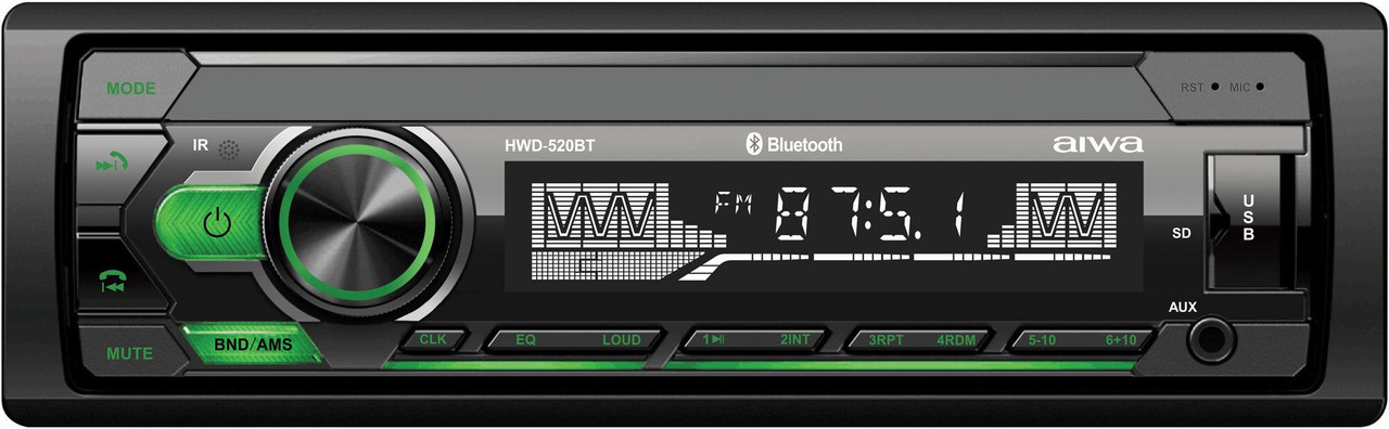 Автомагнитола MP3FM автомагнитола AIWA c USB и Bluetooth пульт управления в комплекте 370000₽