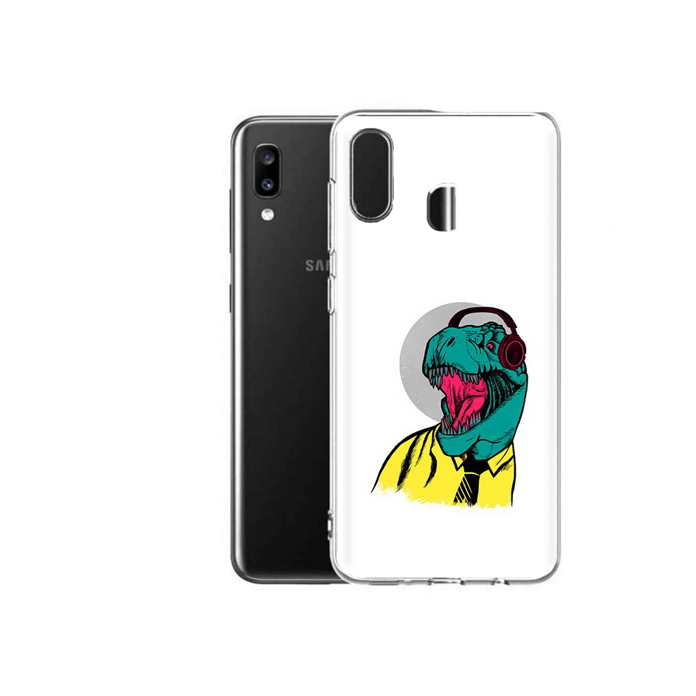 

Чехол MyPads Tocco для Samsung Galaxy A20 дино, Прозрачный, Tocco
