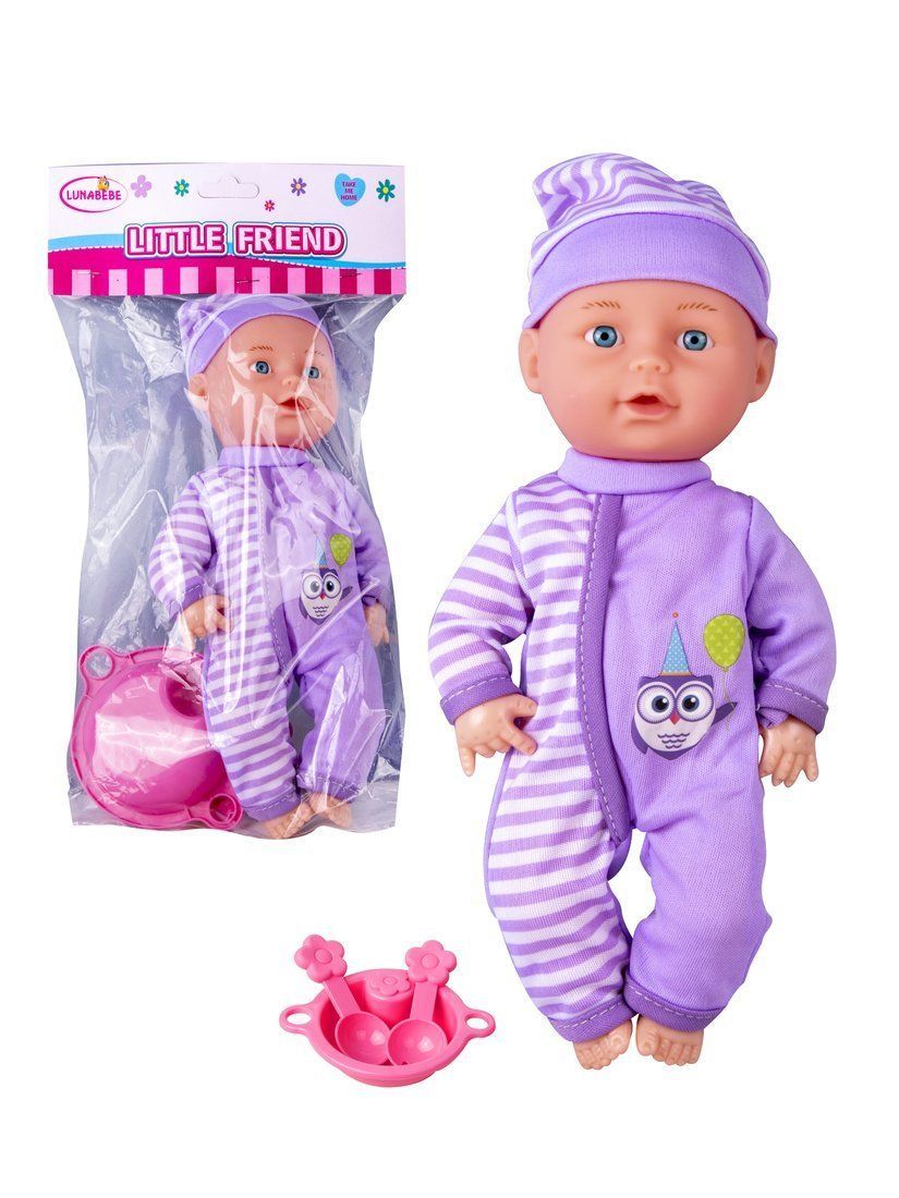 

Игр. наб. "Мой малыш", в компл. пупс 26 см., предм. 3 шт., пакет.