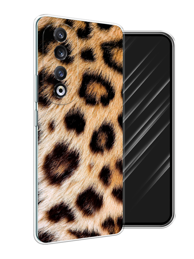 

Чехол Awog на Honor 90 Pro "Леопардовый принт", Черный;оранжевый