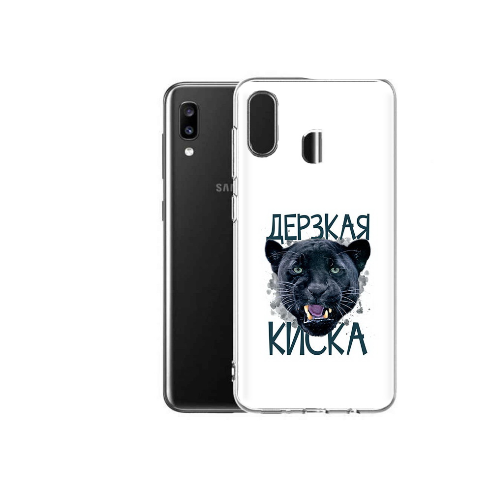 

Чехол MyPads Tocco для Samsung Galaxy A20 дерзкая киска, Прозрачный, Tocco