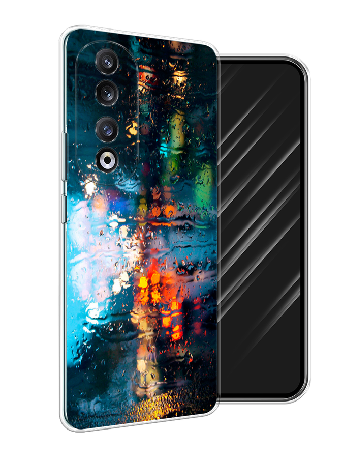 

Чехол Awog на Honor 90 Pro "Абстракция 28", Бирюзовый