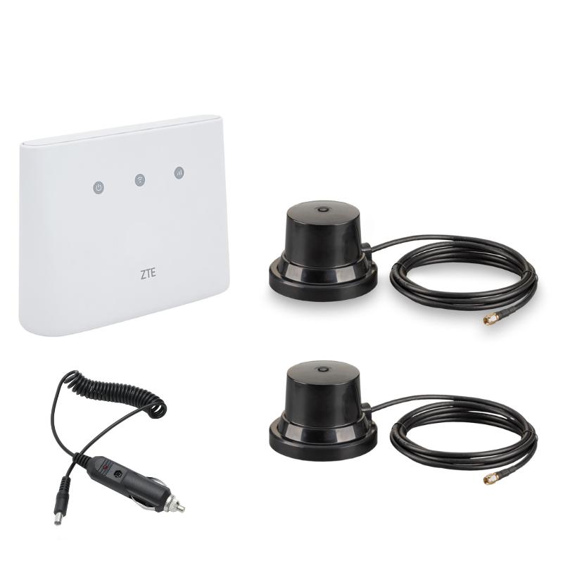

Роутер 3G/4G-WiFi ZTE MF293N с двумя антеннами для машины