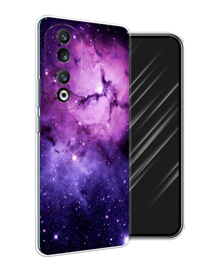 

Чехол Awog на Honor 90 Pro "Космос 18", Фиолетовый;черный;белый