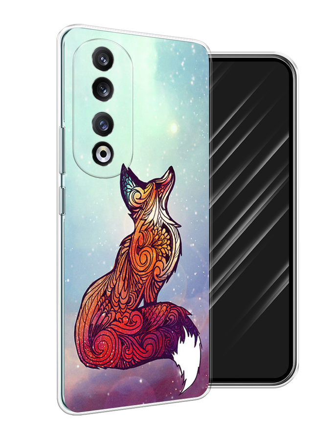 

Чехол Awog на Honor 90 Pro "Лиса 1", Голубой;фиолетовый