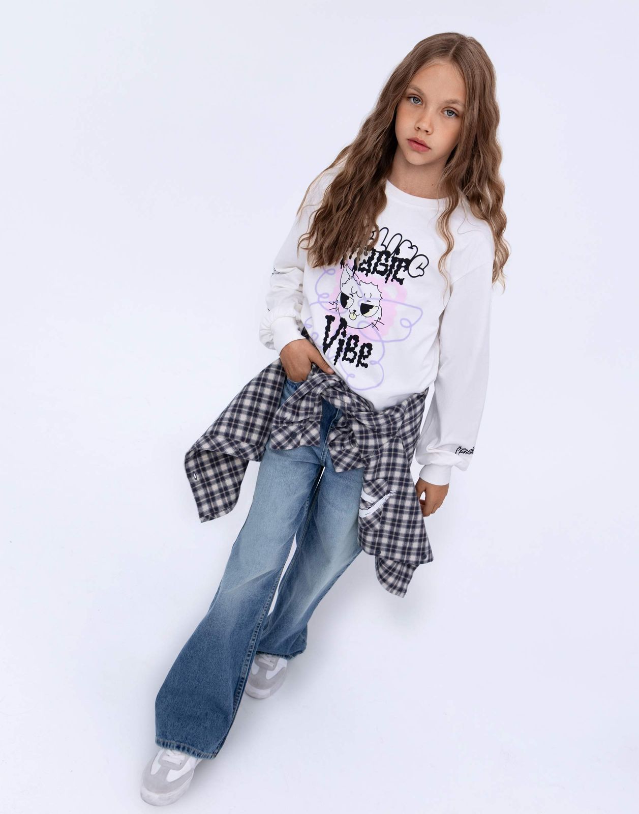 

Лонгслив для девочки Gloria Jeans GKT024435 молочный 10-12л/152, Бежевый, GKT024435