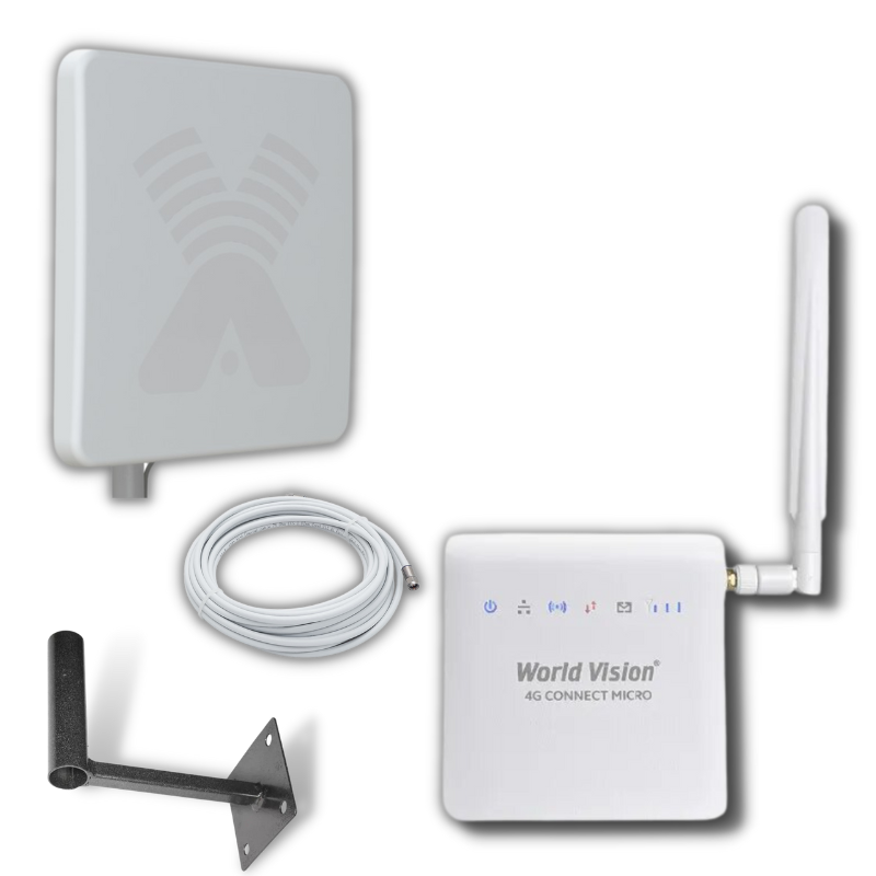 фото Мобильный интернет на дачу 3g/4g/wi-fi – connect micro power (роутер+антенна 20дб) world vision