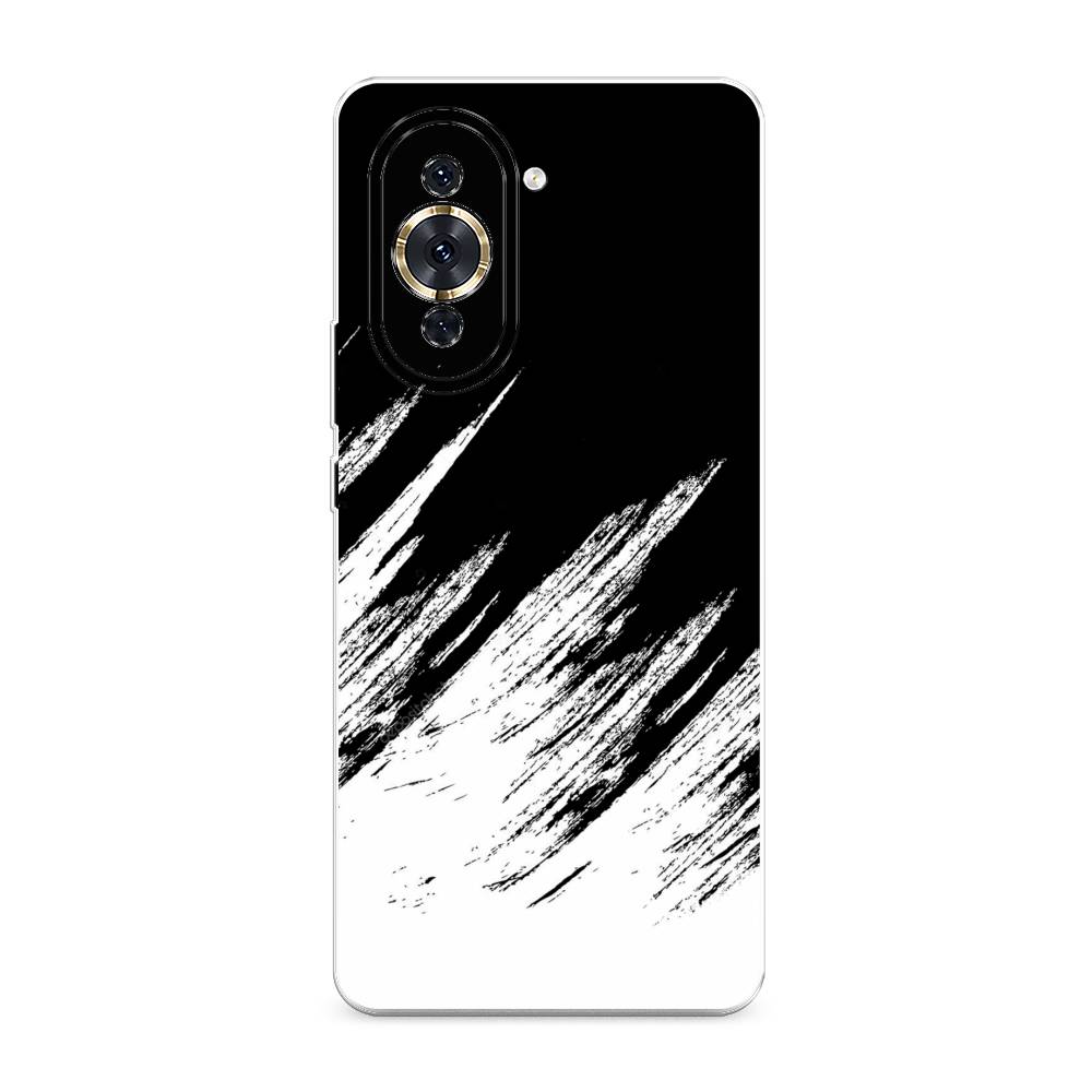 фото Силиконовый чехол "черно белые брызги" на huawei nova 10 pro awog