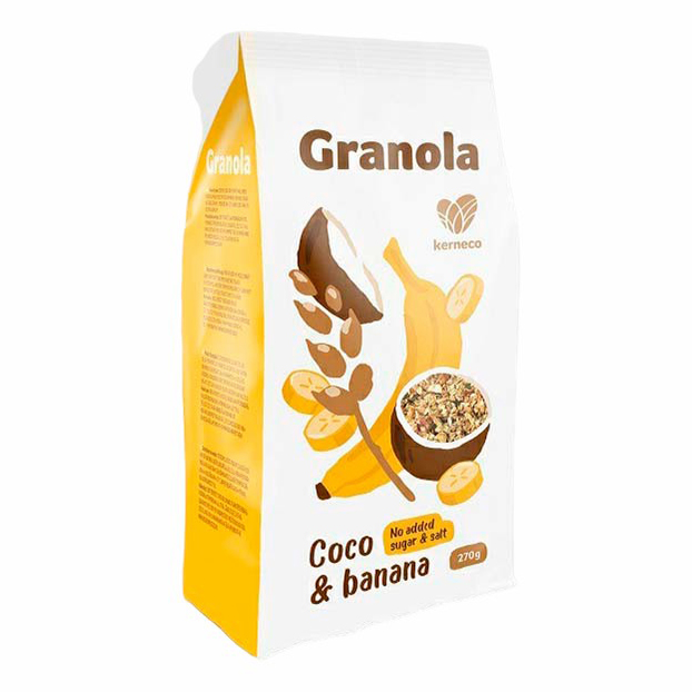 

Мюсли Kerneco Granola запеченные с бананом и кокосовой стружкой 270 г