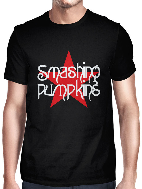 фото Футболка мужская design heroes the smashing pumpkins star черная xs