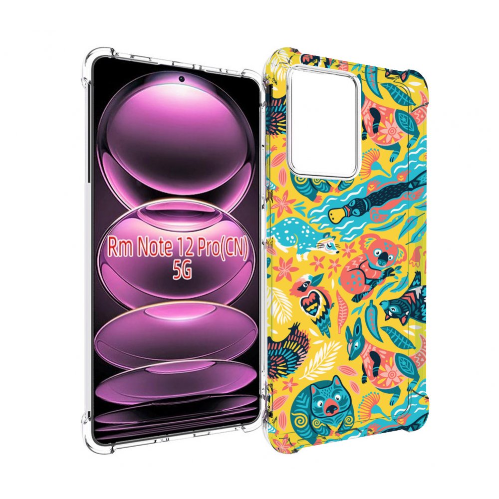 

Чехол MyPads seamless-pattern для Xiaomi Redmi Note 12 Pro, Прозрачный, Tocco