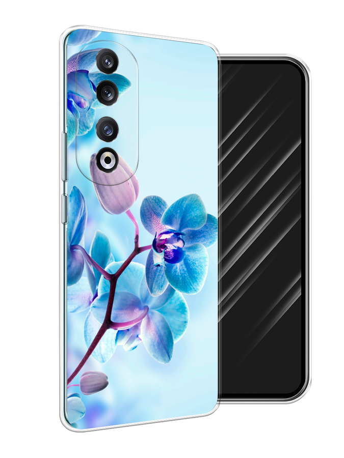 

Чехол Awog на Honor 90 Pro "Голубая орхидея", Голубой;синий;фиолетовый