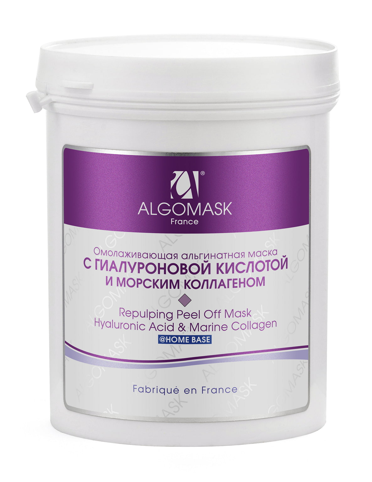 

Альгинатная маска Algomask с гиалуроновой кислотой и морским коллагеном home base 2