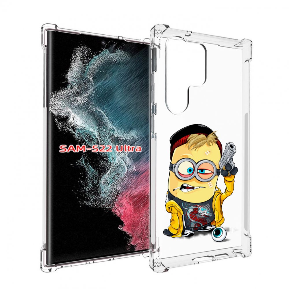

Чехол MyPads миньон бандит для Samsung Galaxy S23 Ultra, Прозрачный, Tocco