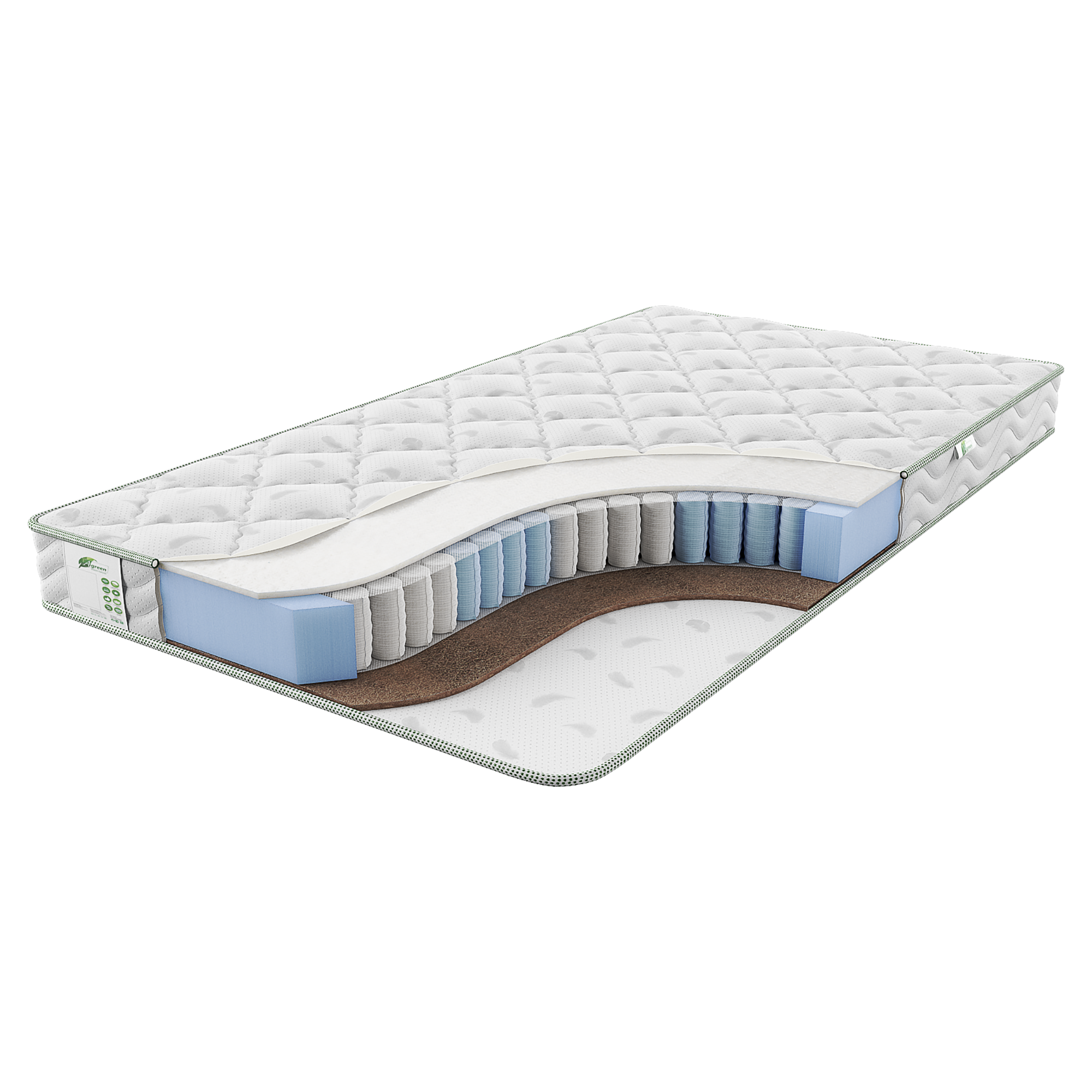 

Матрас Agreen Clean Otago 120х200, Белый, Clean Otago