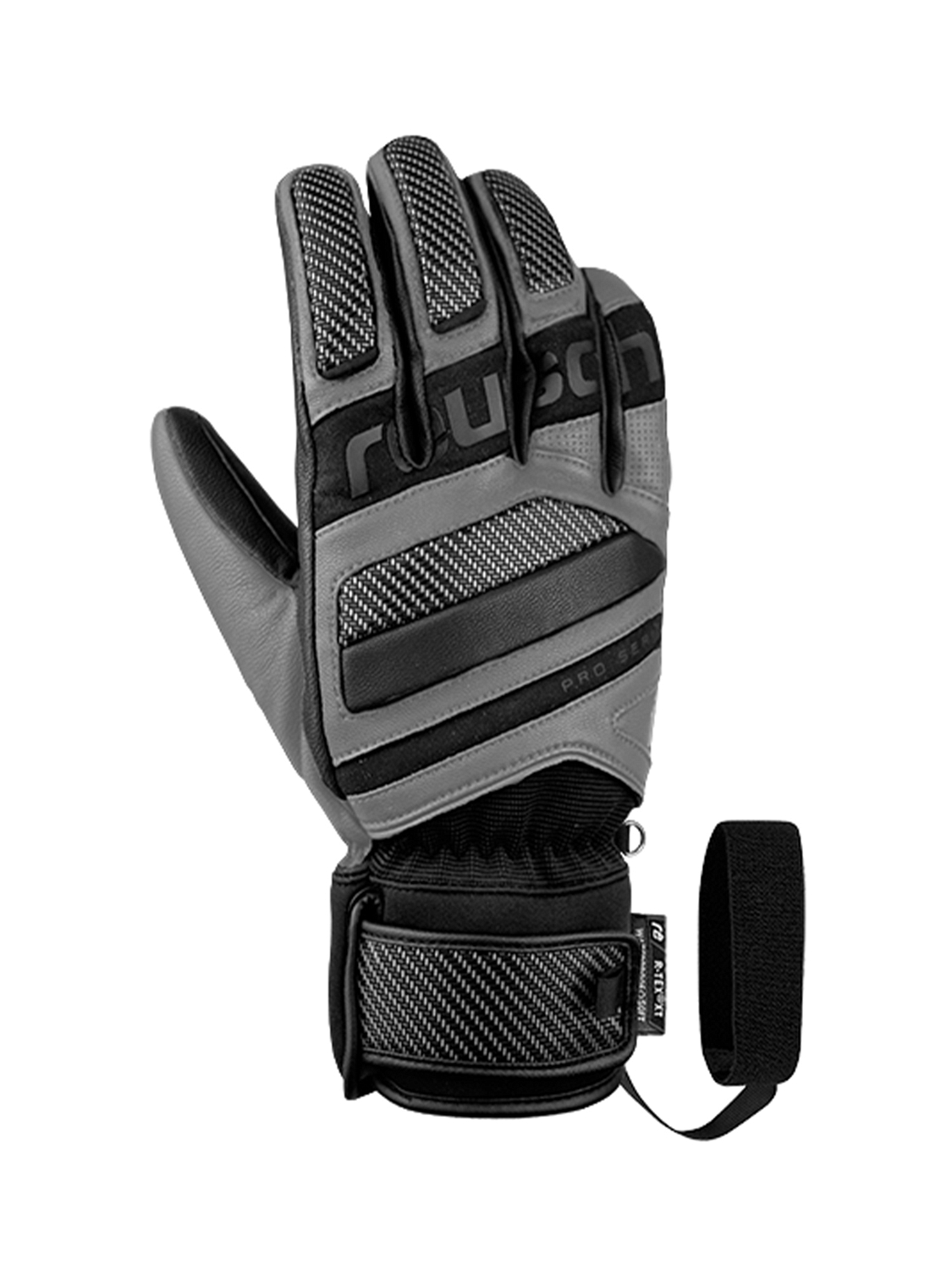 

Перчатки Reusch Henrik Kristoffersen Glacier Grey/Black (Inch (Дюйм):8), Серый;черный, Henrik Kristoffersen