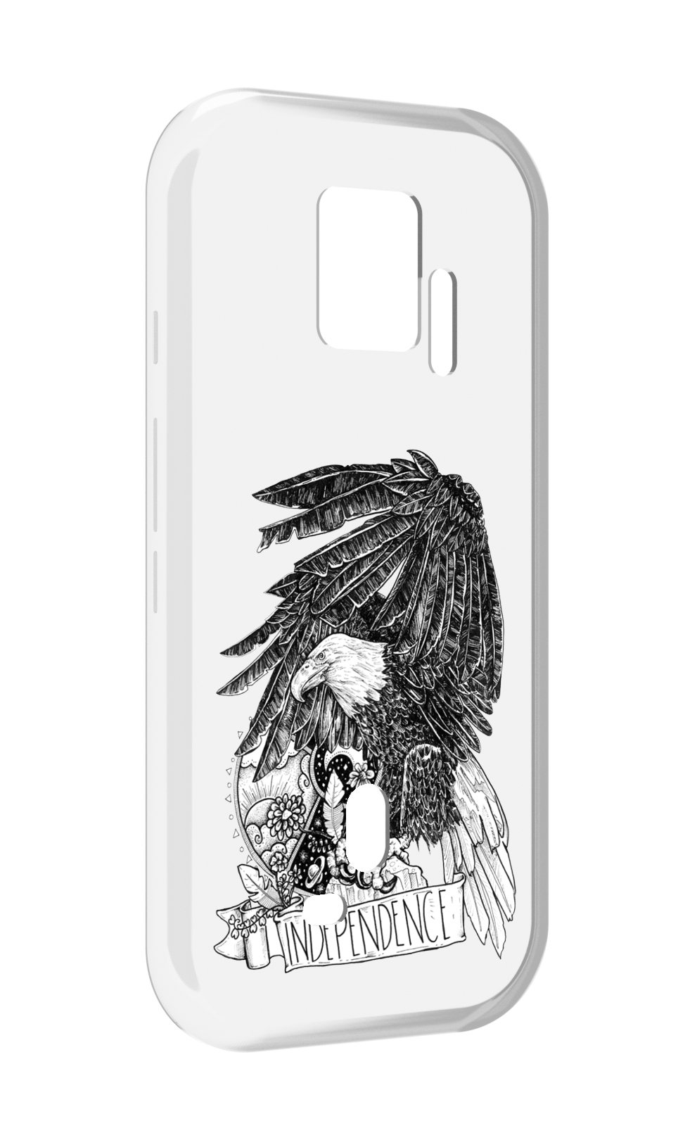 

Чехол MyPads черно белый сокол для ZTE Nubia Red Magic 7S Pro, Прозрачный, Tocco