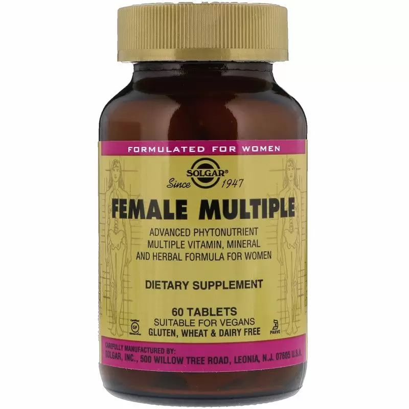 

Добавка Solgar Female Multiple Tablets, 60 таблеток