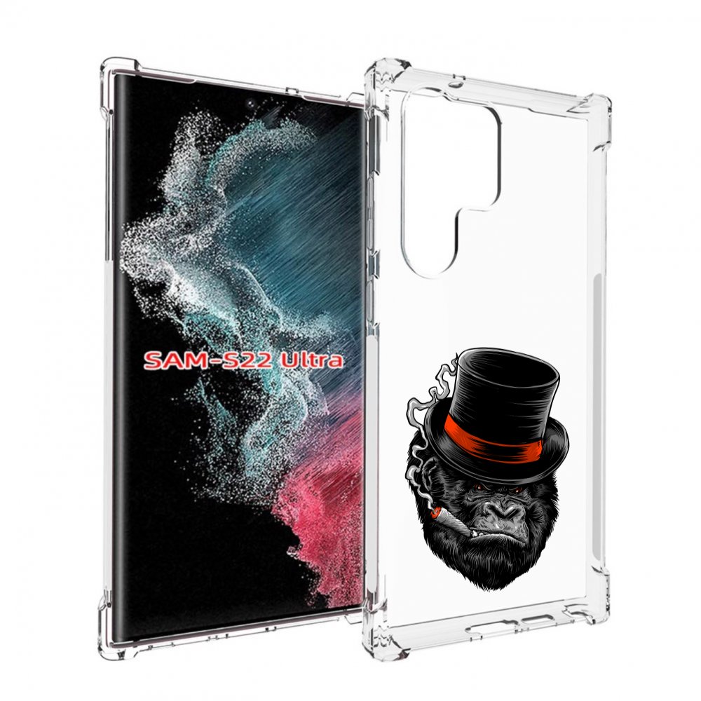

Чехол MyPads дизайнерская горилла для Samsung Galaxy S23 Ultra, Прозрачный, Tocco