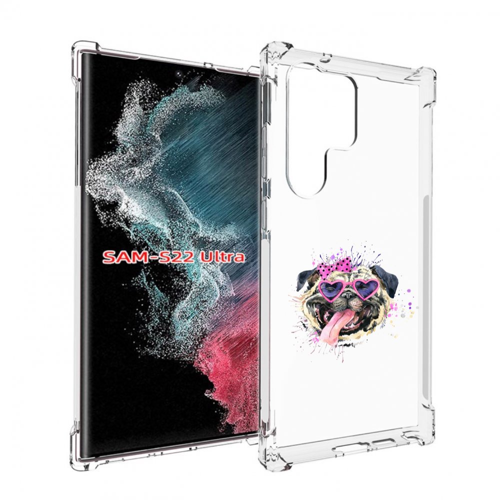 

Чехол MyPads Веселая собака для Samsung Galaxy S23 Ultra, Прозрачный, Tocco