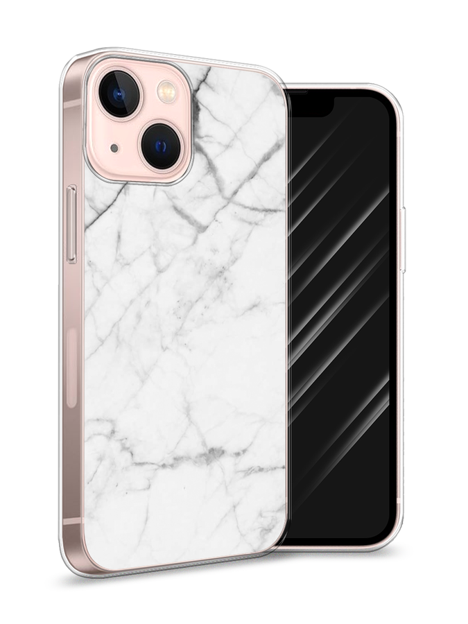 фото Чехол awog на apple iphone 13 mini / айфон 13 mini "светлый мрамор"