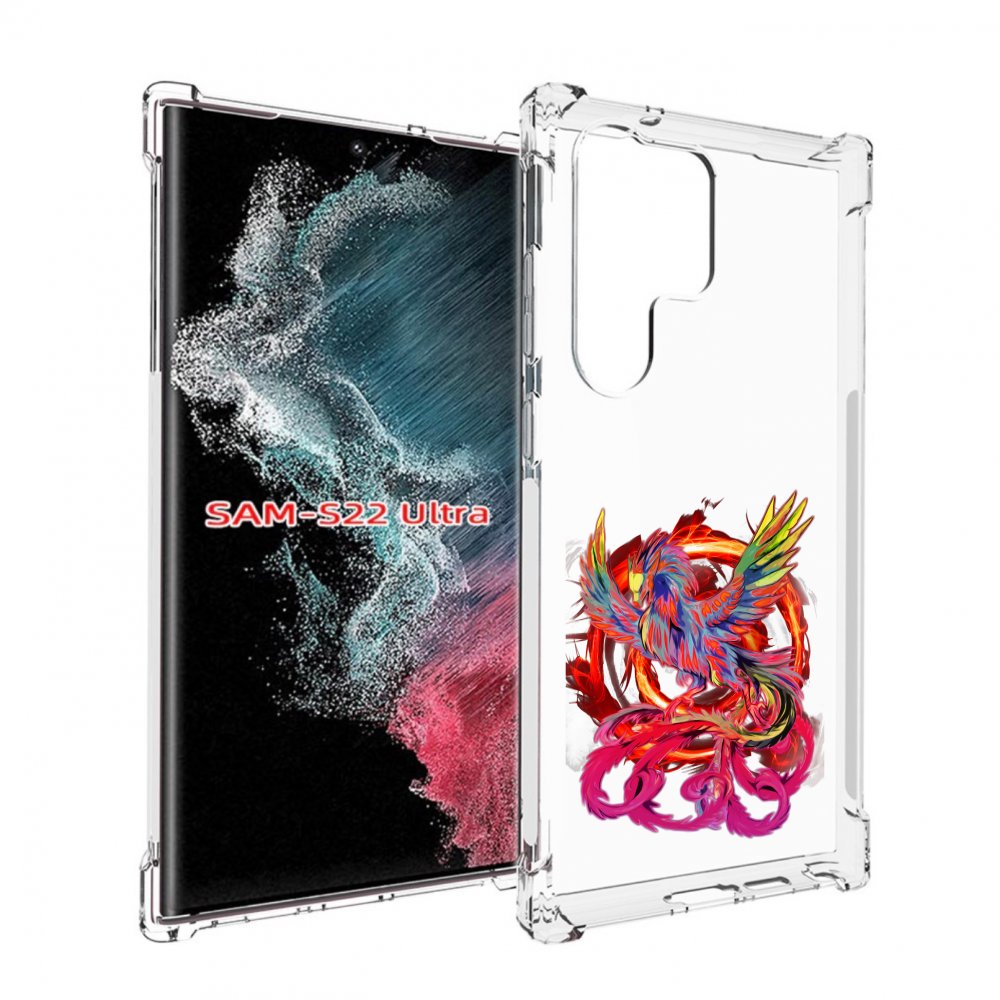 

Чехол MyPads красочный феникс для Samsung Galaxy S23 Ultra, Прозрачный, Tocco