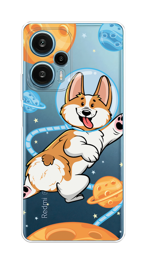 

Чехол на Xiaomi Redmi Note 12 Turbo "Корги-космонавт", Голубой;бежевый;белый, 318450-1