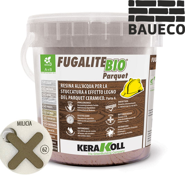 фото Затирка эпоксидная kerakoll fugalite bio parquet цвет 62 milicia (песочный) 3 кг