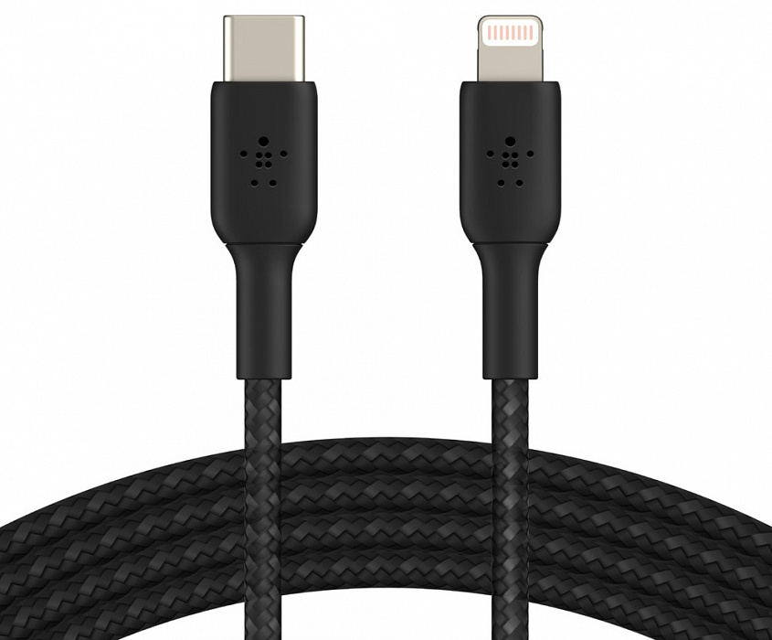 Кабель Belkin Boost Charge Braided CAA004bt2MBK USB-CLightning 2m Black 379000₽