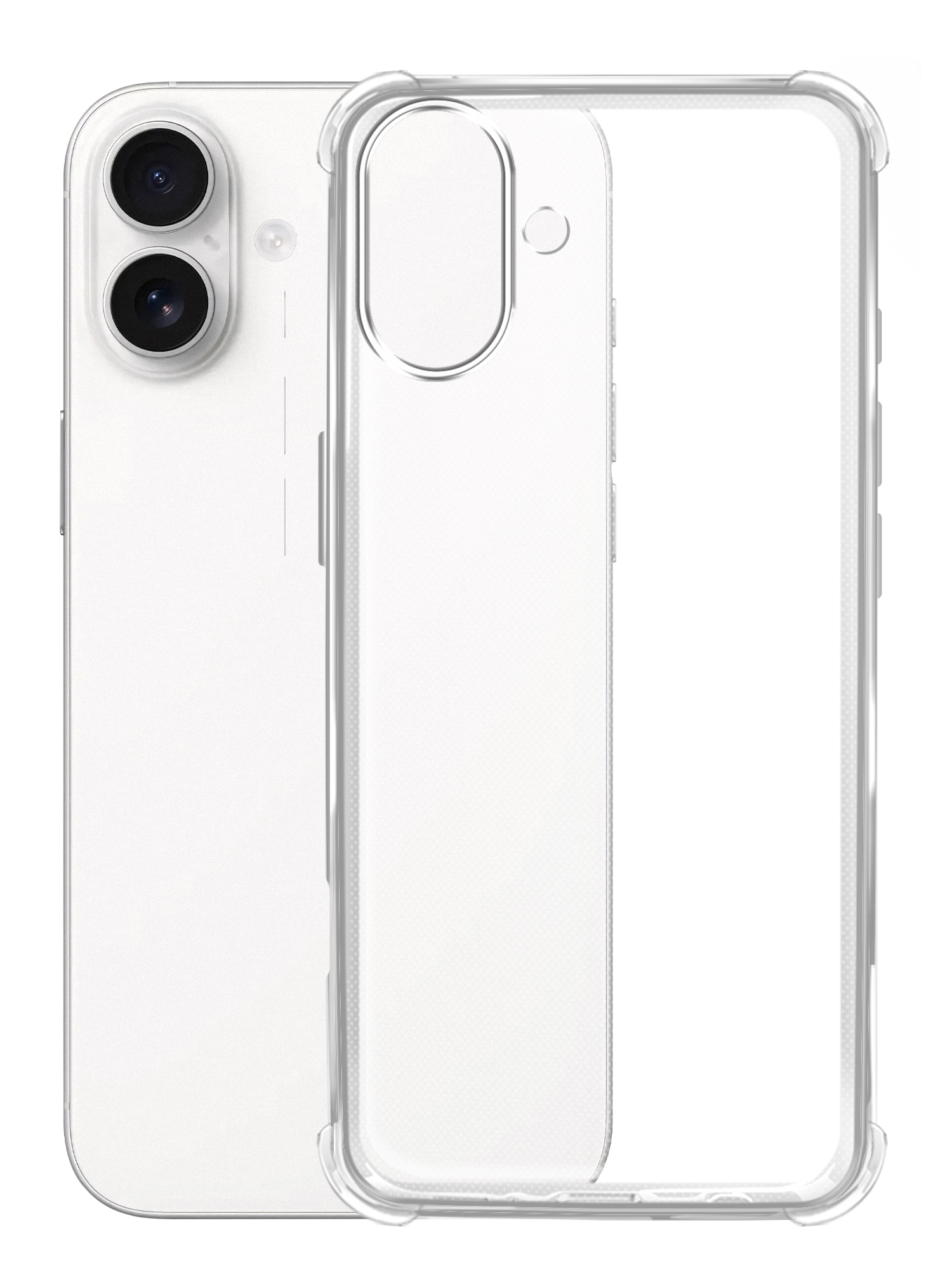 

Чехол Brozo на Apple iPhone 16 Plus, с защитой углов, прозрачный, Apple iPhone 16 Plus