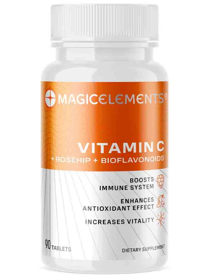 

Vitamin C + Rosehip +Bioflavonoids Magic Elements таблетки 90 шт.