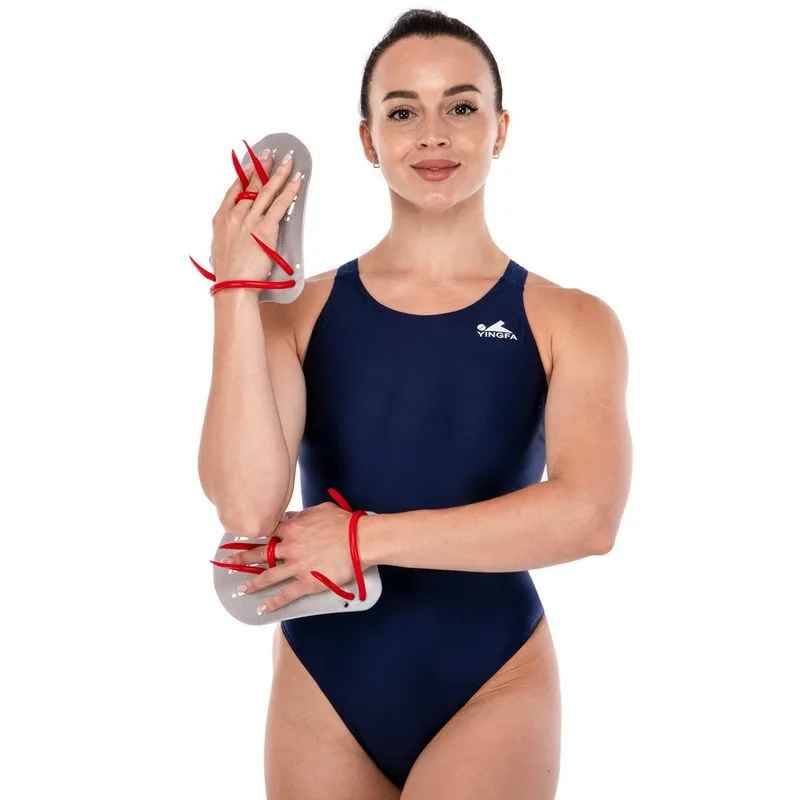 Yingfa Swimming Hand Paddles, лопатка для плавания (01) красный, S