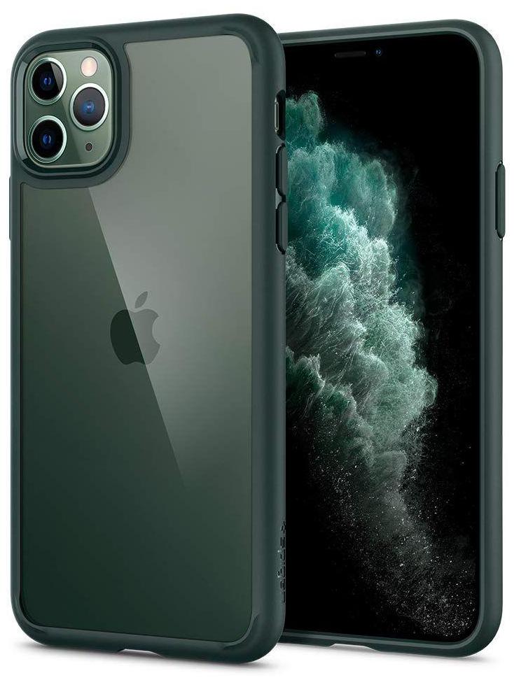 фото Чехол spigen ultra hybrid (acs00417) для iphone 11 pro (midnight green)