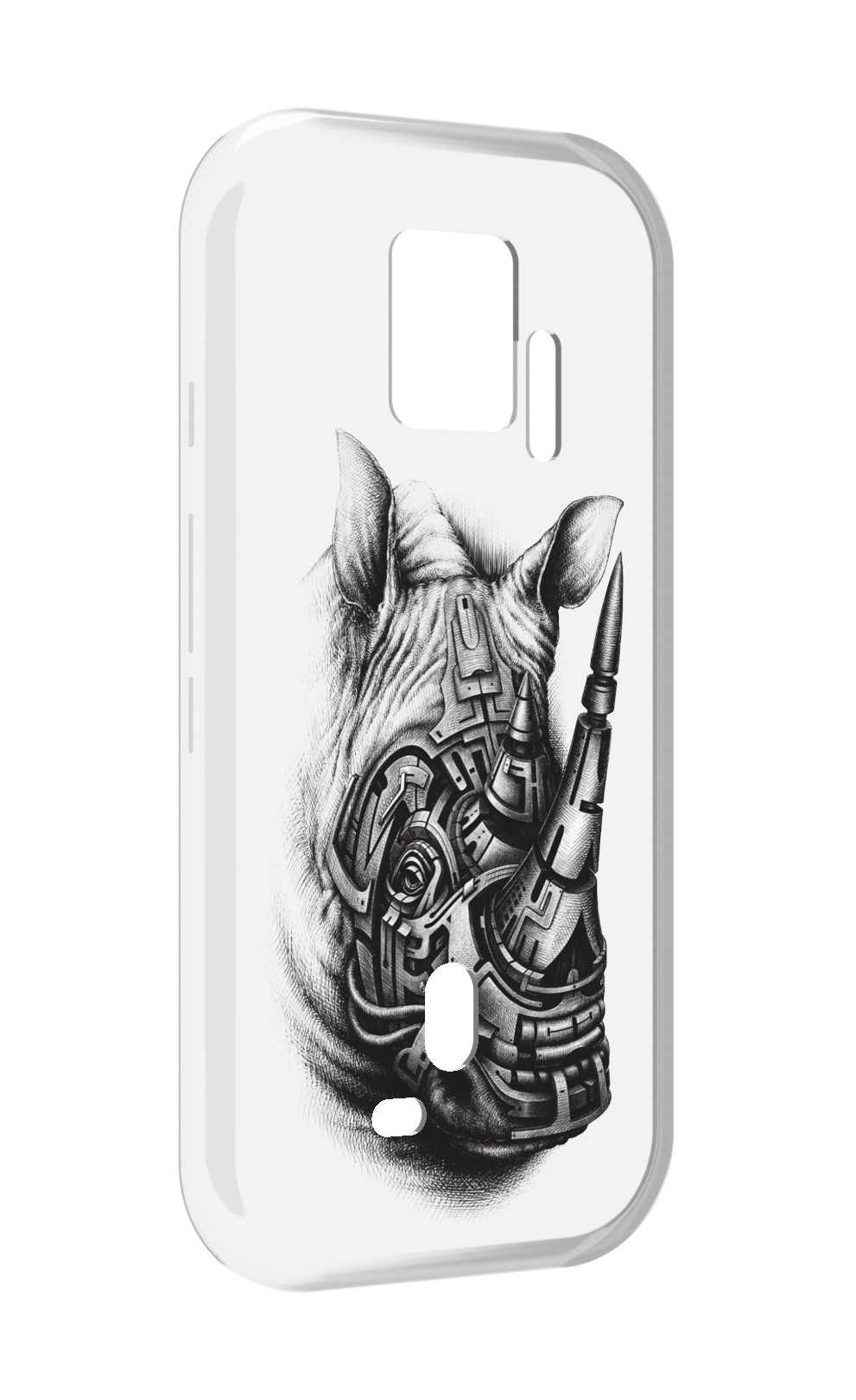 

Чехол MyPads стальной носорог для ZTE Nubia Red Magic 7S Pro, Прозрачный, Tocco
