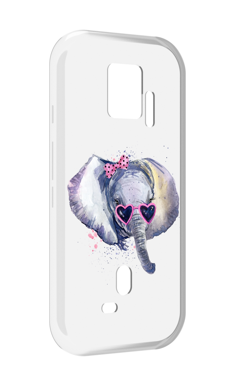 Чехол MyPads слоник в очках для ZTE Nubia Red Magic 7S Pro