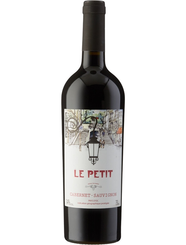 

Вино красное сухое Le Petit Cabernet Sauvignon, Pays d'Oc 14,0%, 0,75 л