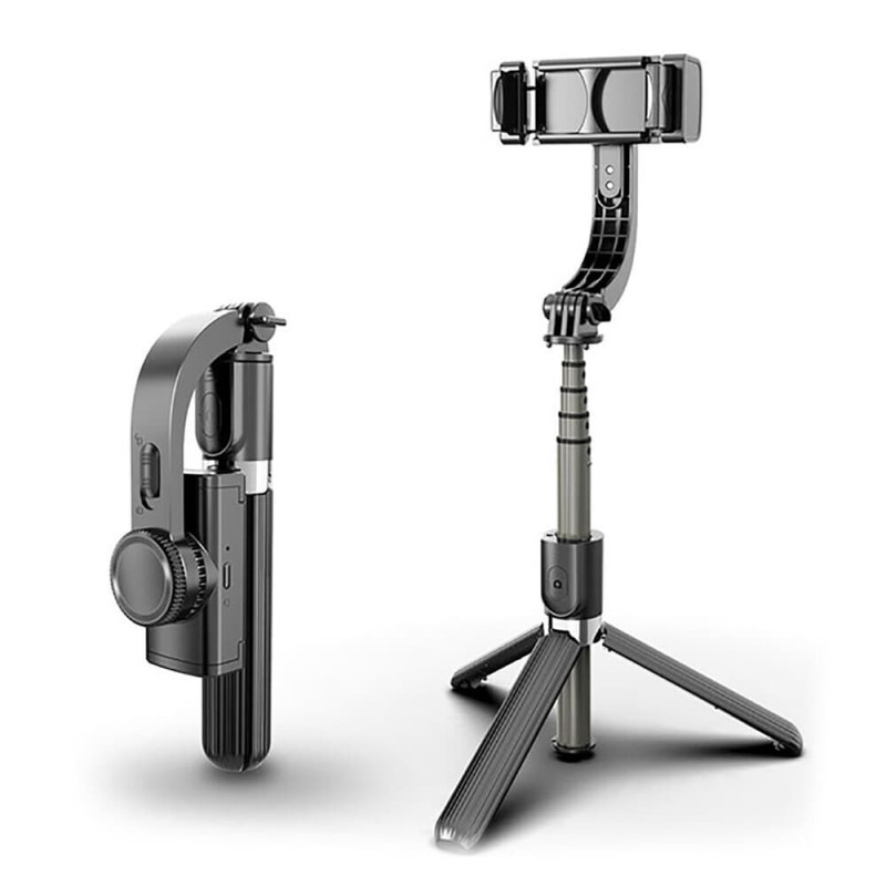 фото Стабилизатор-монопод gimbal stabilizer l08 для смартфона черный baziator