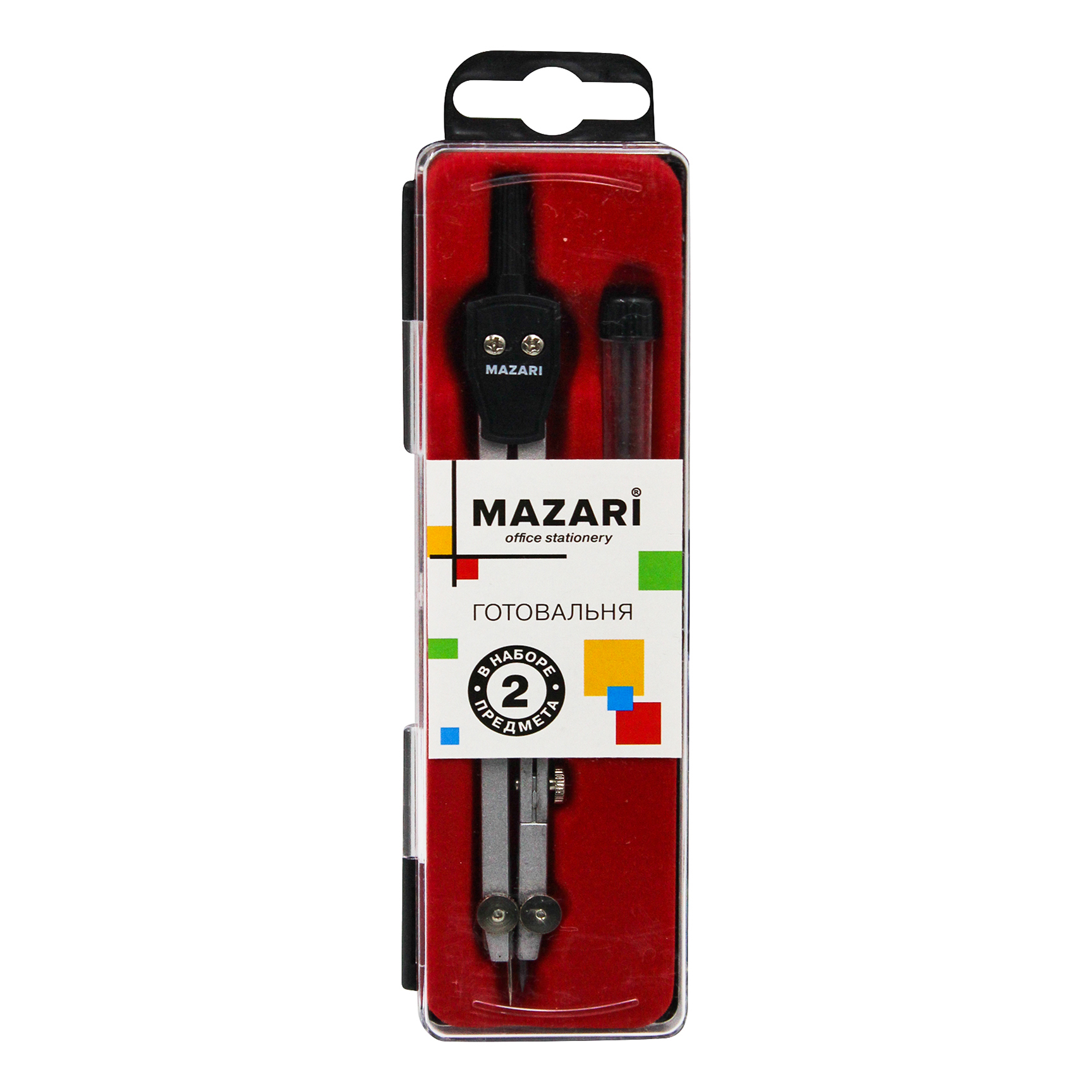 

Готовальня Mazari циркуль + карандаш чернографитный
