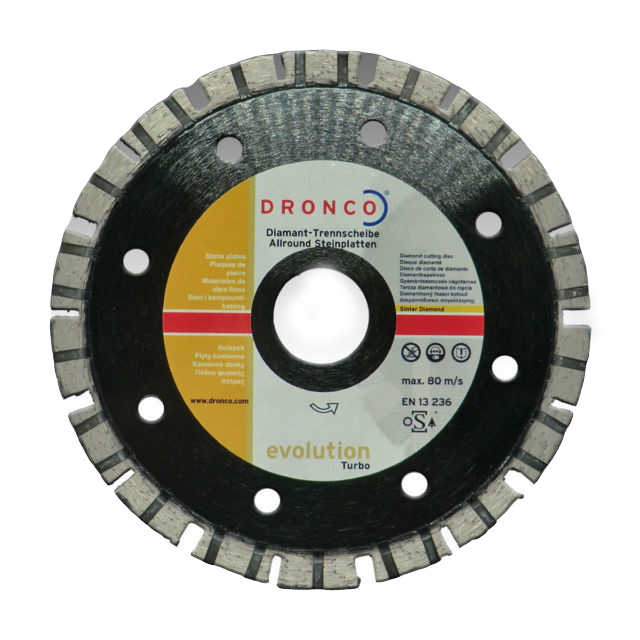 Алмазный диск Dronco Evolution Turbo 125х2,2x22,23, арт. 4120441 алмазный диск u4 lt46 230х2 4x22 23 dronco арт 4234185100