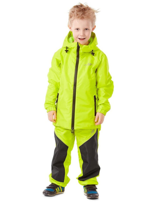 Dragonfly Детский комплект дождевой (куртка, брюки) EVO Kids GREEN (мембрана) (р. 128-134)